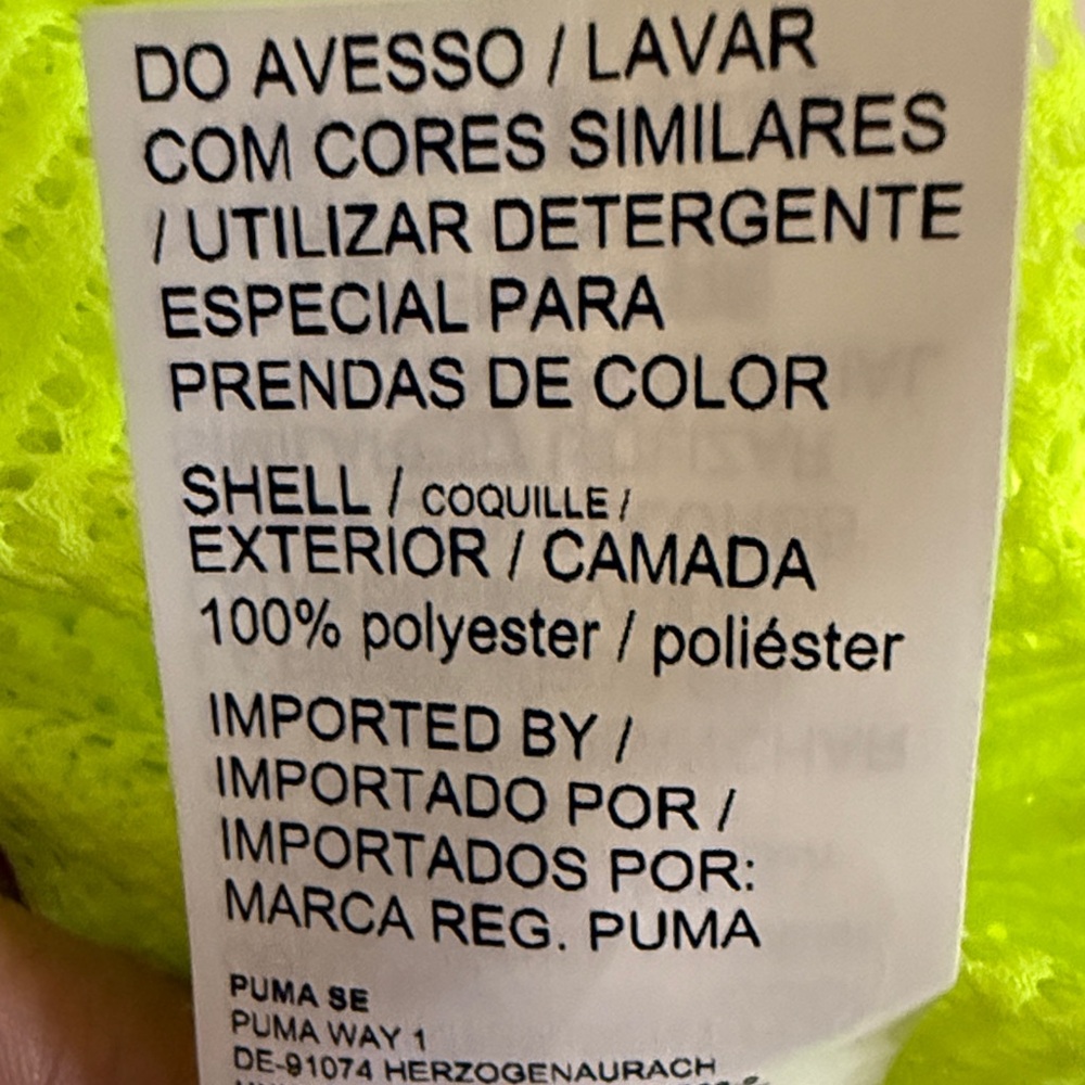 Puma Neon Yellow/green Active Tank top - Picture 4 of 6